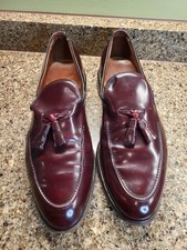 Allen Edmonds Saratoga Tassel Loafers 12D Reddish Brown Leather Dress Shoes