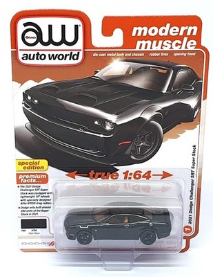 Auto World Maßstab 1:64 AW64472 - 2021 Dodge Challenger SRT SS - Pitch Black