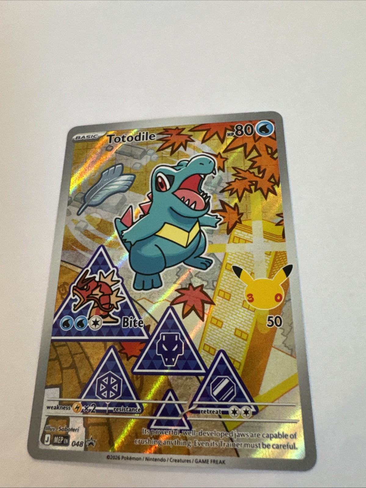 Totodile 048 Holo Mega Evolution Promo Pokemon Card