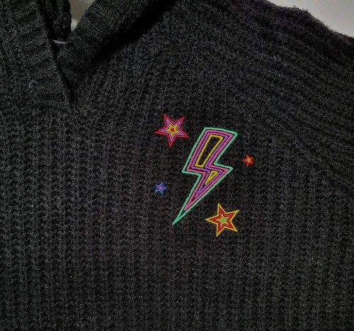 Torrid -Raglan Hoodie Sweater Womens 3XL Embroidered New Afghan MSRP $79.50 - Picture 5 of 12