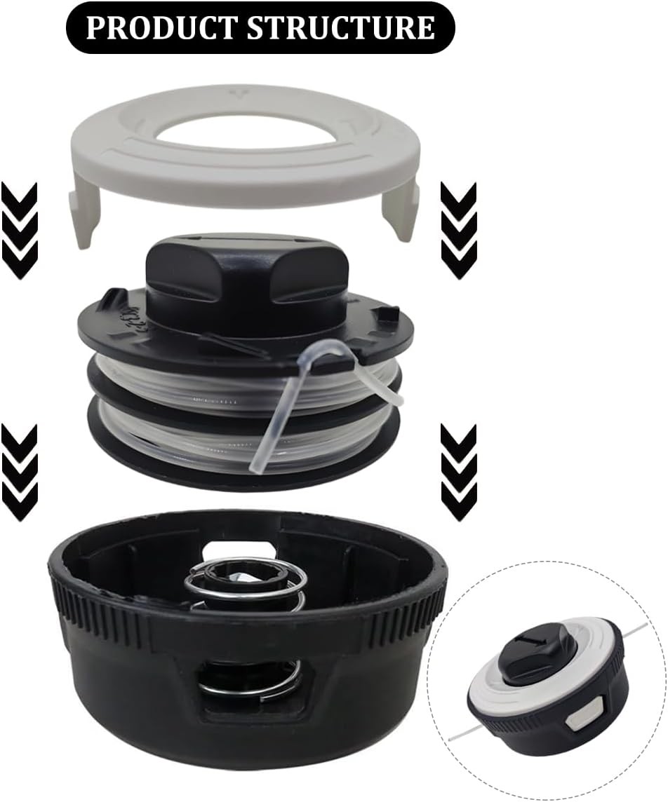 6-Pack C3-2 Trimmer Head Spool Replacement Kit for Stihl Autocut FSA... 