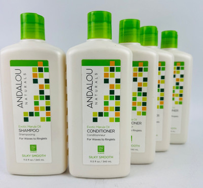 Andalou Naturals Exotic Marula Oil Silky Smooth Shampoo & Conditioner