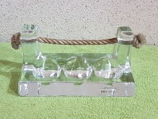 Pfeifenständer für 3 Pfeifen, aus massivem Glas der Glasfirma glaskoch  Leonardo