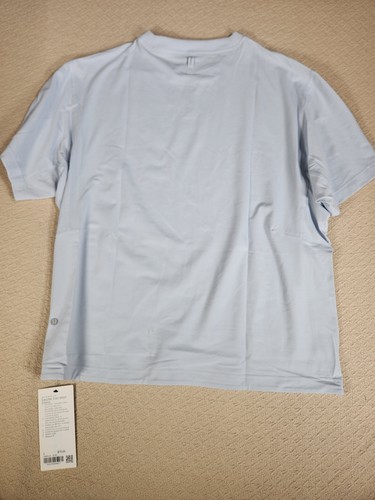 Lululemon Easyset Train Short Sleeve Men's Size L Light Blue Athletic Training - Picture 6 of 7