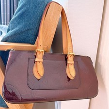 Louis Vuitton Vernis Amarant Rose Handbag Dark Purple Limited Edition