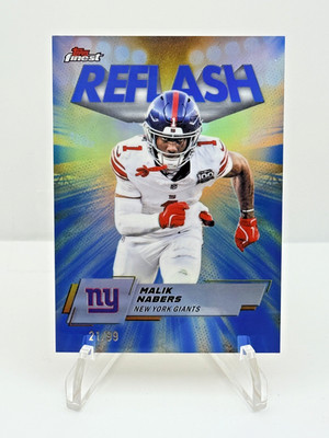 2025 Topps Finest - Malik Nabers /99 Reflash #RF-16