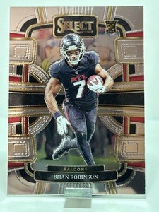 2023 Panini Select Concourse Silver Prizm Bijan Robinson RC #4 