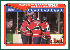 Sylvain Lefebvre - 1990-91 Topps #346 - Montreal Canadiens Team Card Hockey Card