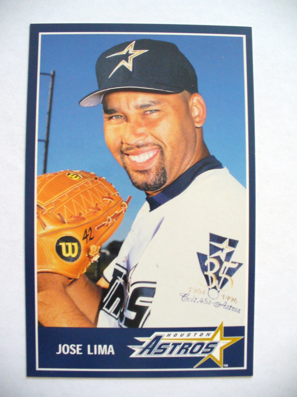 MLB - Houston Astros 1999 "Jose Lima" Photo Card - EXCELLENT - VINTAGE