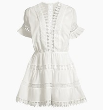 NWOT Peixoto Ora Embroidered Lace Cover-Up Mini Dress Size M Anthropologie $198