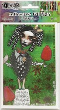 Dyan Reaveley's Dylusions Adhesive Canvas 3.375"X5.25" 8/Pkg Set 3