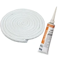 Quadra-Fire Classic Bay 1200 Pellet Stove Door Rope Gasket Kit | 7/8" x 8' Fiber