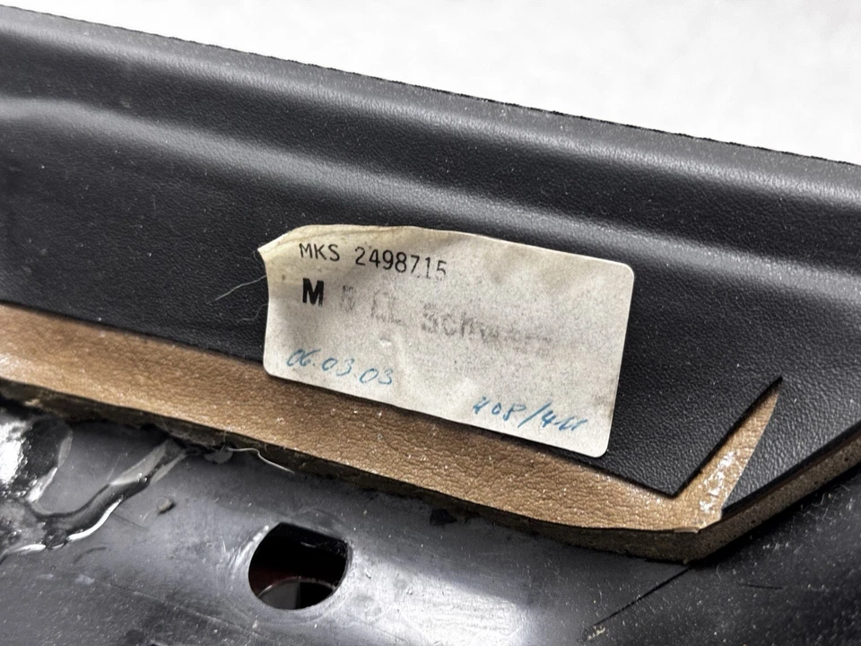 BMW E39 M5 2000-2003 consola central de fábrica cuero Napa negro OEM Foto 2 de 4