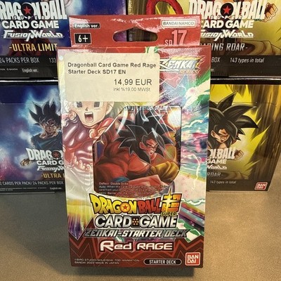 Dragon Ball Super TCG Zenkai Dawn of the Z-Fighters Starter SD17 Red Rage