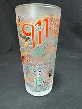 CatStudio Glass MICHIGAN State Landmark Frosted Drinking Tumbler
