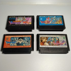Complete Japanese Dragon Quest 1 2 3 4 I II III IV Nintendo Famicom NES NTSC-J