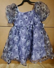 Disney's Nightmare Before Christmas Girls Jack Skellington Dress Costume sz 8