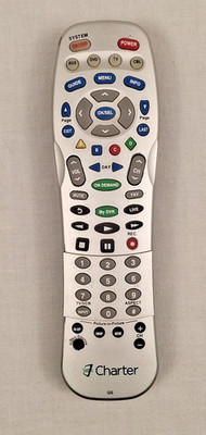 Charter Spectrum 4-Device Universal Remote Control, Silver - AUX, DVD, TV, Cable