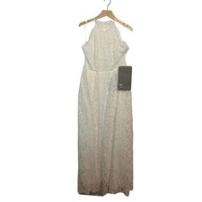 ASOS DESIGN Lace Halter Neck Maxi Wedding Dress Size 12 NEW