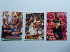 (3) Fleer HOF Player Dikembe Mutombo Cards 92-93 Ultra 53, 94-95 58, 95-96 44