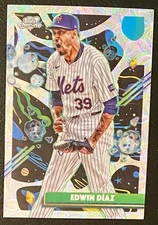 2025 Topps Cosmic Chrome #173 Edwin Diaz Nucleus Refractor