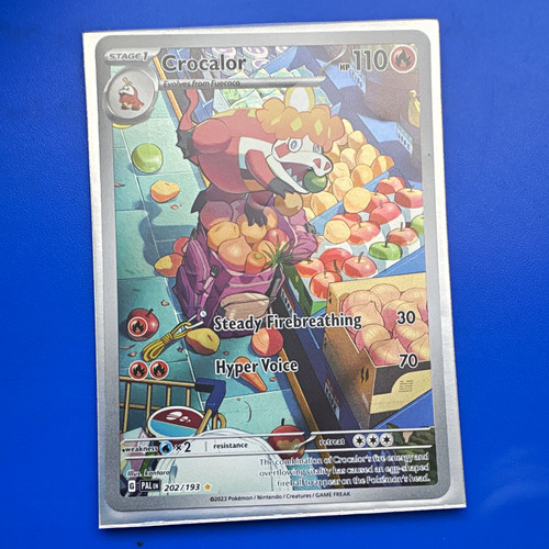 The Pokémon Company Crocalor 202/193 SV02 Paldea Evolved IR Holo 110HP Eng