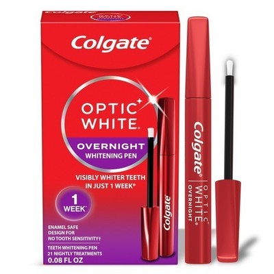 Colgate Optic White Overnight Teeth Whitening Pen w/ Gel Treatment - 0.08 fl oz