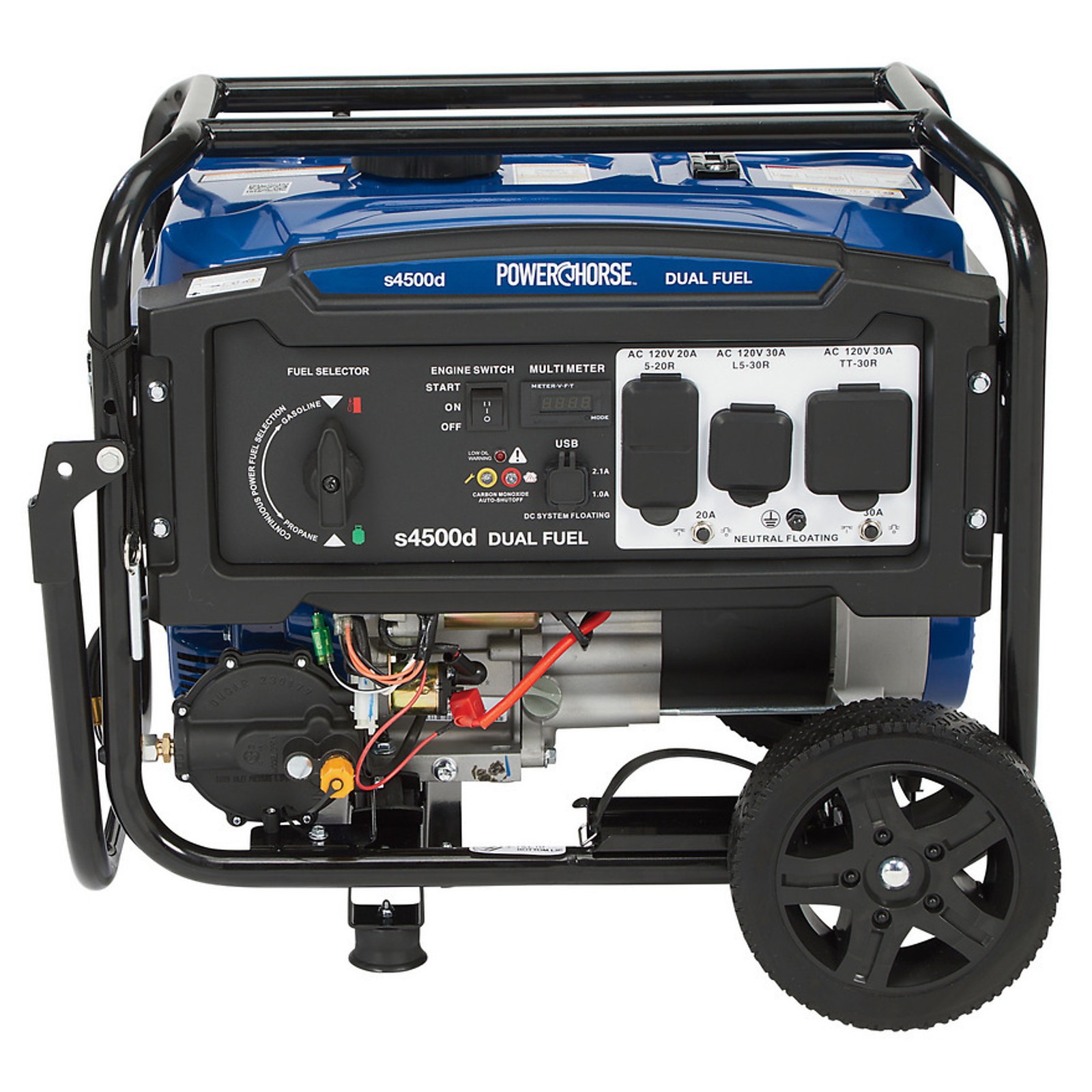 Powerhorse Portable Dual Fuel Generator, 4500 Watts