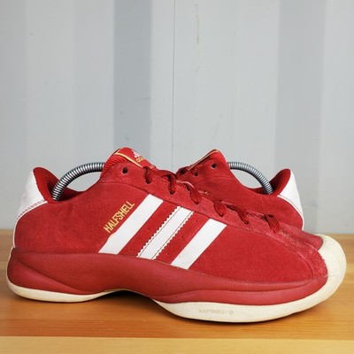 *RAR* UK 8,5 - Adidas Half Shell Red Vintage Herren 2006 809597