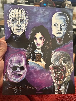 Hellraiser signiertes 10x8 Artcard Foto - Horror - Hellraiser - PINHEAD