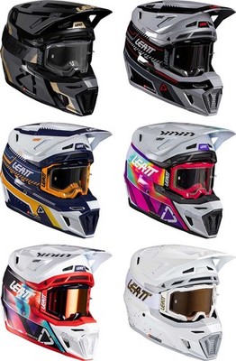 Leatt Moto 8.5 Composite Helmet Kit - Motocross Dirt Bike Offroad Adult