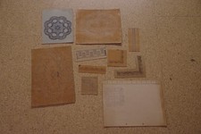 10 old Erzgebirge lace letters