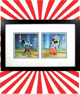 🟣 Mickey Mouse Brave Little Tailor Disney Cel Sericel Storybook