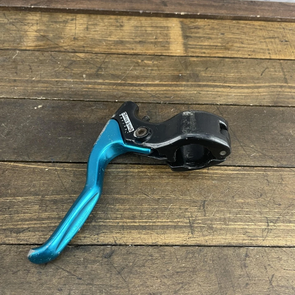 Palanca de freno izquierda BMX Odyssey Quick Stop 2 de colección azul con bisagras falta barril Foto 4 de 4