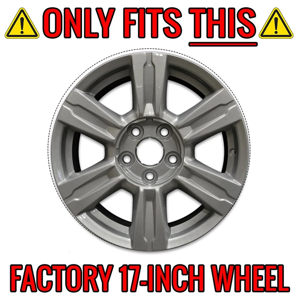 4 cubiertas de rueda cromadas de 17" tapacubos para llantas completas para GMC TERRAIN 2014 2015 2016 Foto 4 de 4