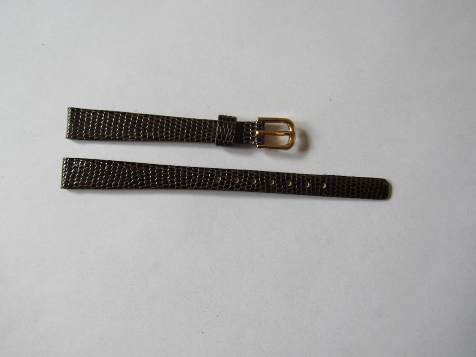 Ancien bracelet femme montre PULSAR 536LK MARRON - Cuir Véritable - 10 mm - TBE - Photo 1/2