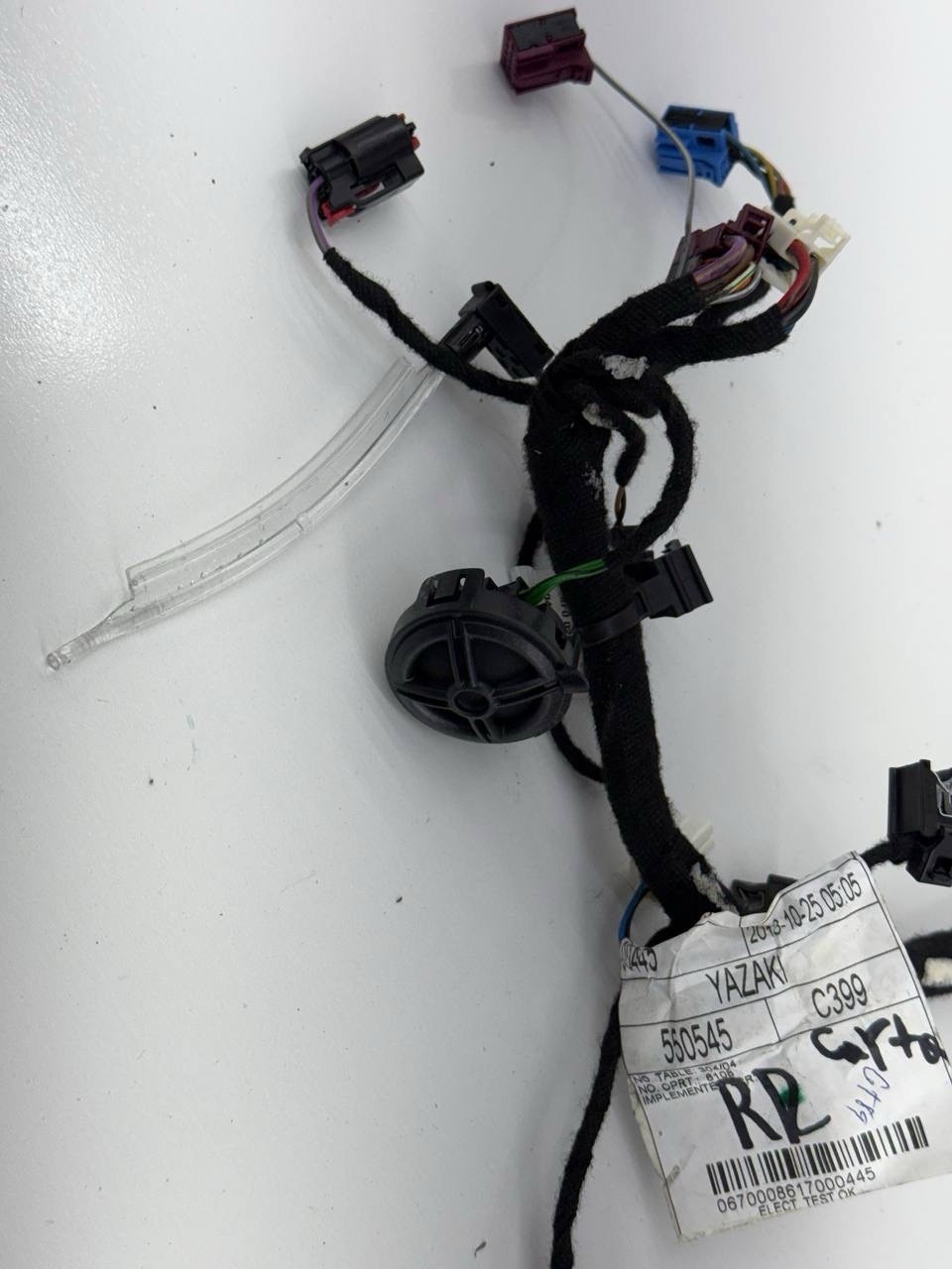 14-20 Maserati Ghibli M157 Rear Right  side inside door panel wiring harness 406