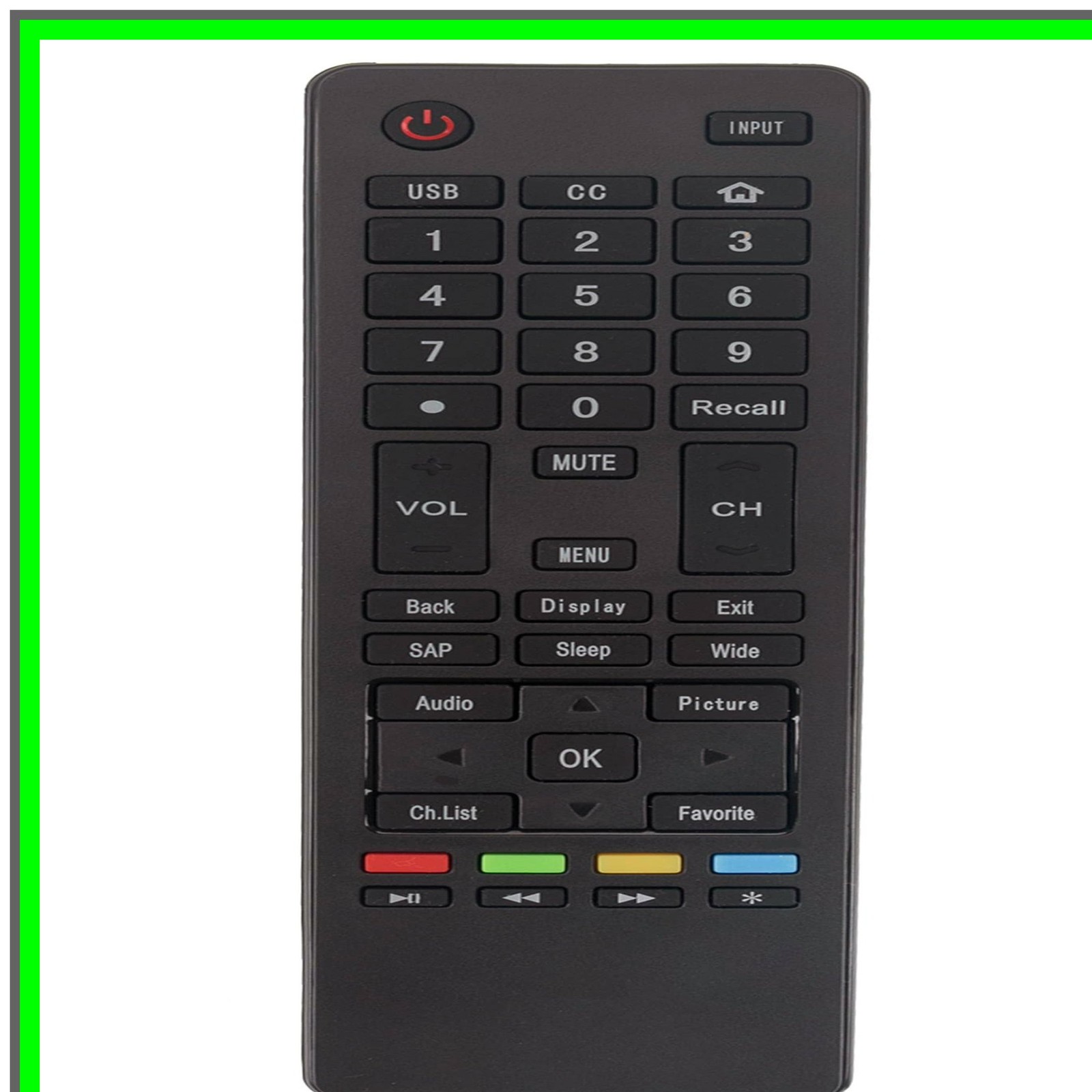 Control For Haier Lcd Led Tvs Model Htr-a18m
