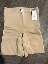 SPANX High-Waisted Shapewear Shorts Beige Str...