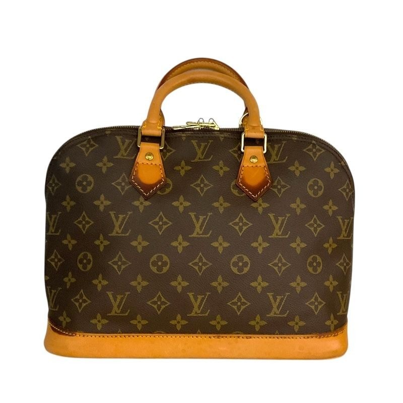 Louis Vuitton Alma Monogram Handbag M51130 B Rank Brown Gold Hardware