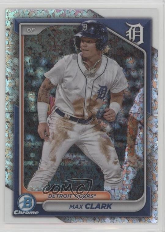 2024 Bowman Chrome Prospects Mini-Diamond Refractor Max Clark #BCP-74 3d0