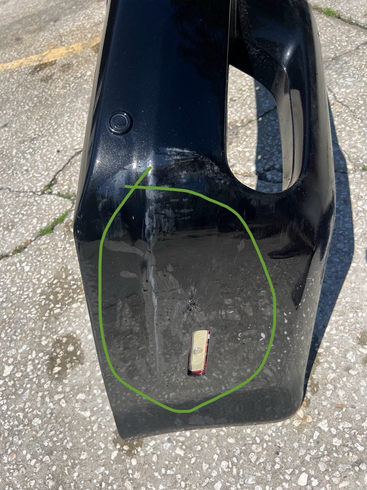 03-08 Maserati Quattroporte Rear Bumper Cover W/ Parking Sensor OEM DE2209151