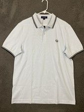 NEW Fred Perry Men's Size XL Cotton Blue Green Twin Tipped Polo Shirt