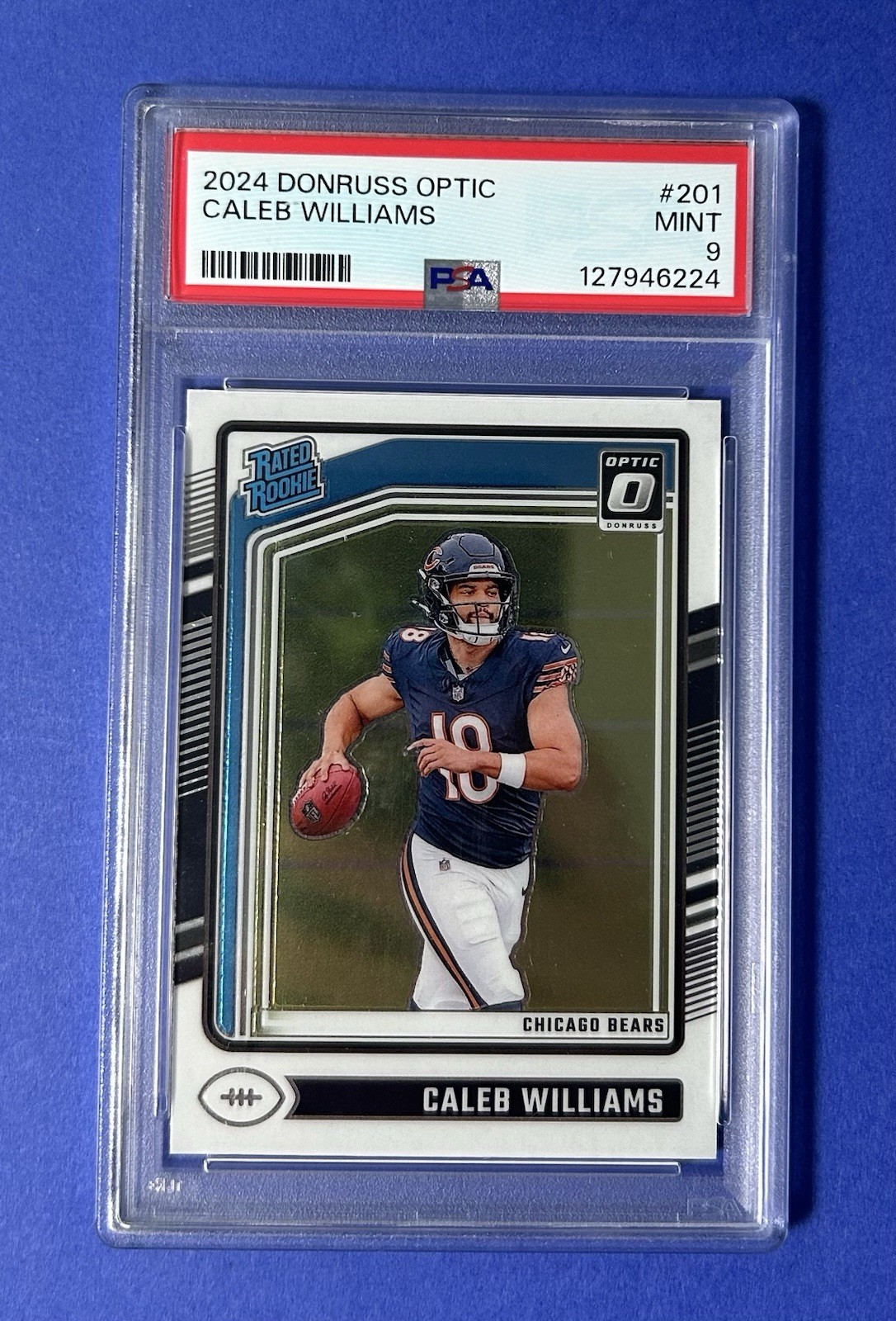 2024 Donruss Optic Caleb Williams #201 PSA 9 MINT