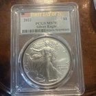 2022 Silver Eagle PCGS MS70 First Day of Issue