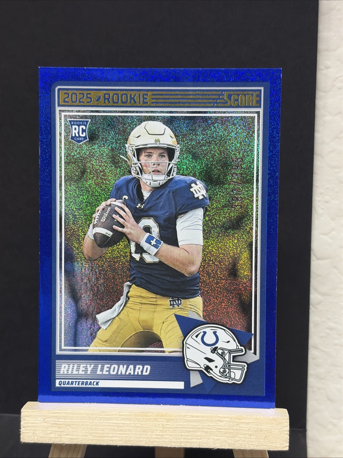 2025 Score #9 Riley Leonard Dots Blue #/399