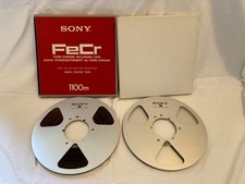 N 2 GEBRAUCHTE SONY METALLROLLE 10" NAB MIT BOX FÜR NAGRA STUDER AMPEX