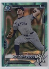 2021 Bowman Draft Chrome Aqua Lava Refractor 92/199 Brock Selvidge #BDC-24 19b4