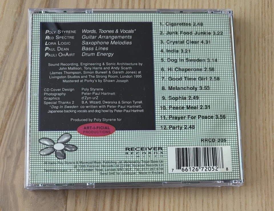 X-Ray Spex “Conscious Consumer” CD OOP Poly Styrene Riot Girl Punk Rock Foto 2 de 3