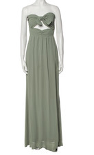 NWD Reformation Hibiscus Maxi Dress Gown Size S Seafoam #2A504